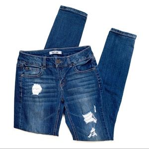 {Charlotte Russe} Distressed Refuge Skinny Jeans